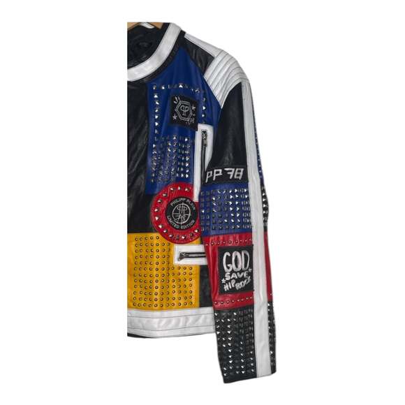 Hand Crafted Multi Color Silver Studded Genuine Leather ..., $470* - Picture 3 of 4